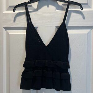 BCBGeneration Knit Top Black Size S